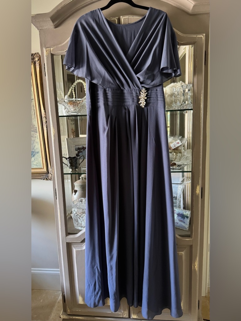 Slate Blue Evening Gown - Picture 4 of 7